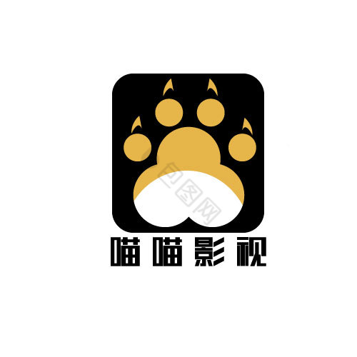 动物掌印影视logo图片