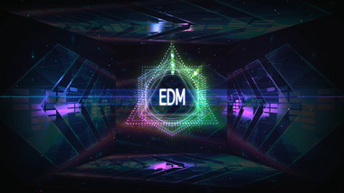 炫酷电音EDM音乐频谱VJ背景