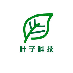 绿色树叶健康科技创意logo设计