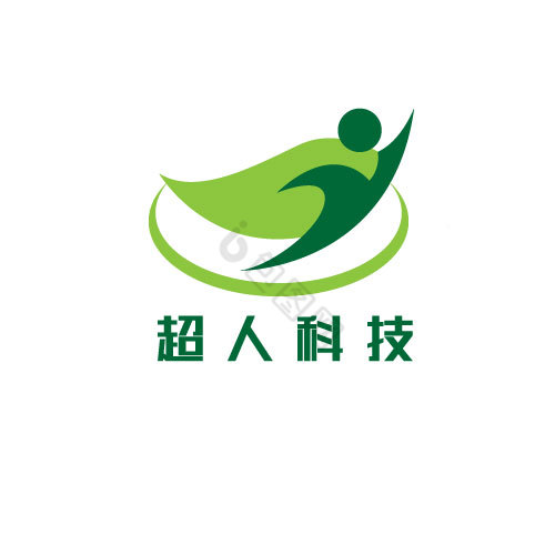 抽象超人科技logo图片