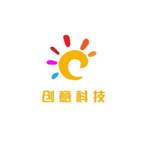 彩色儿童艺术科技创意logo设计