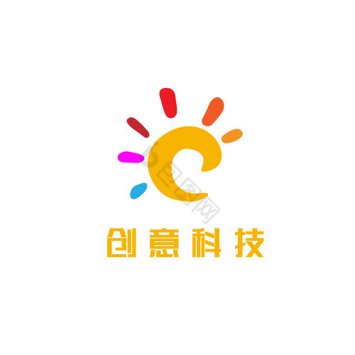 彩色儿童艺术科技logo图片