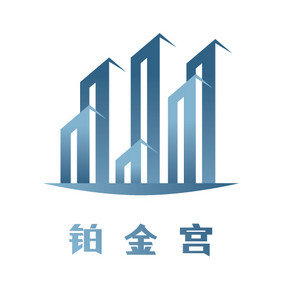 渐变金属质感城市房地产创意logo设计