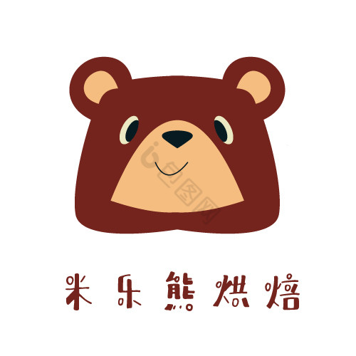 小熊西点面包烘焙logo图片