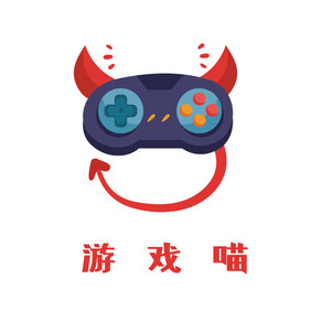 抽象猫手柄游戏创意logo设计