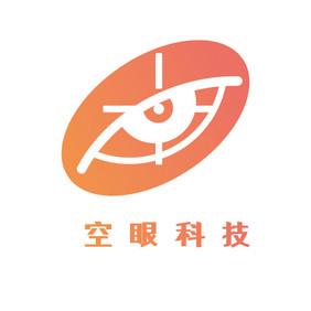 简洁渐变眼睛科技创意logo设计