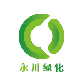 绿色字母渐变科技创意logo设计