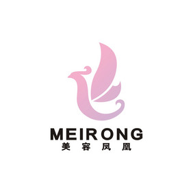 凤凰龙美容瘦身LOGO标志VI兰花