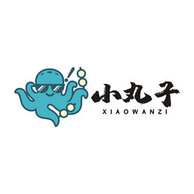 章鱼小丸子小吃串串鱿鱼logo标志vi