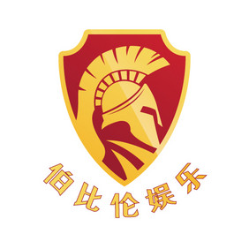 红金头盔游戏创意logo设计