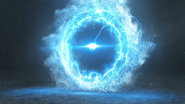 震撼能量传送门logo开场特效ae模板