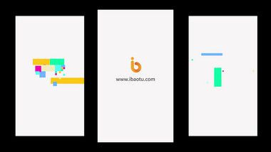 2款竖版简洁卡通图形LOGO动画PR模板