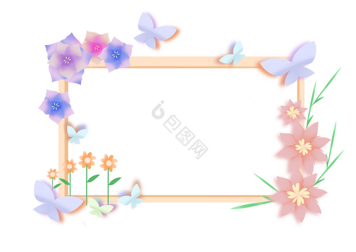 植物花朵花框图片