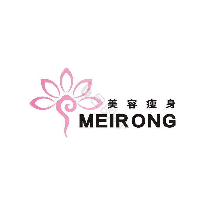 莲花祥云美容瘦身会馆LOGO标志VI图片