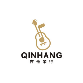 琴行吉他培训音乐LOGO标志VI