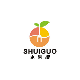 水果捞西餐水果超市logo标志vi