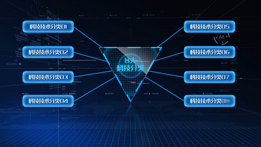 大数据科技分类AE模板