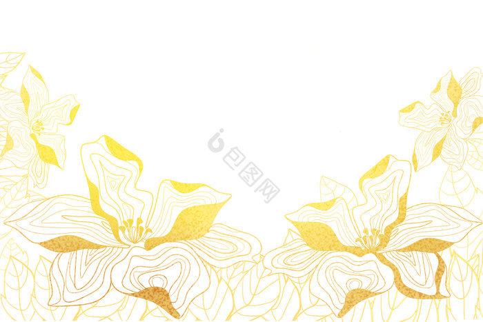 金色线描金花边框图片