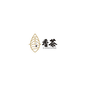 茶香茶道茶楼茶馆LOGO标志VI茶叶