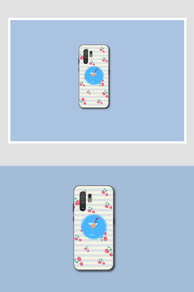 vivo背面水果海报贴图手机壳样机