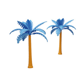 电商促销装饰椰子树