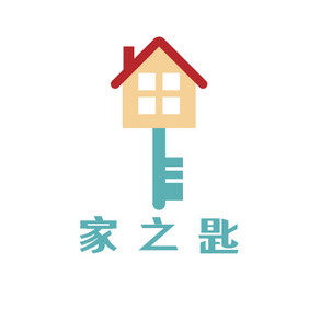 简洁家庭钥匙科技创意logo设计