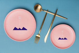 精美盘子logo贴图图片