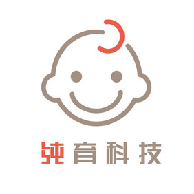 简约线条母婴科技创意logo设计