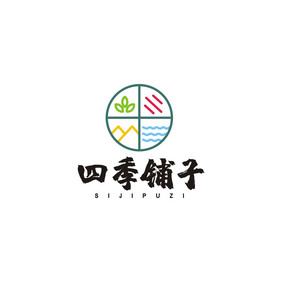 杂货零食铺子粮食坚果LOGO标志VI