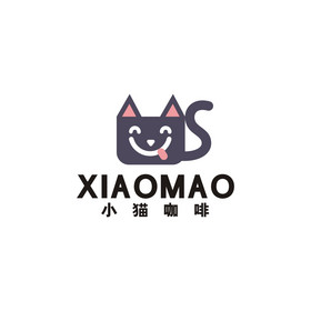 小猫咖啡馆奶茶店饮品logo标志vi