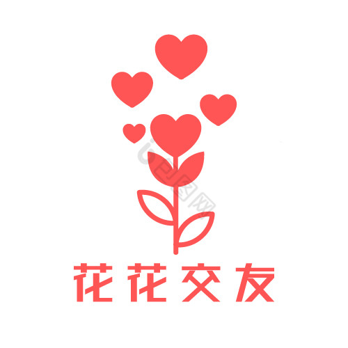 花束爱情交友相亲情感logo图片