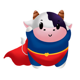 q版新年牛年大吉图片