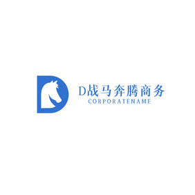 百货商业字母d马logo