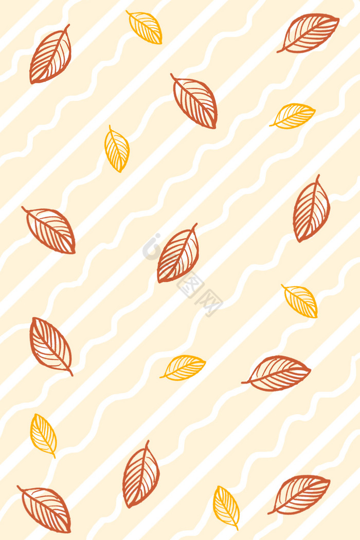 秋天树叶底纹图片