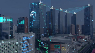 科技城市数字化城市智慧城市道路