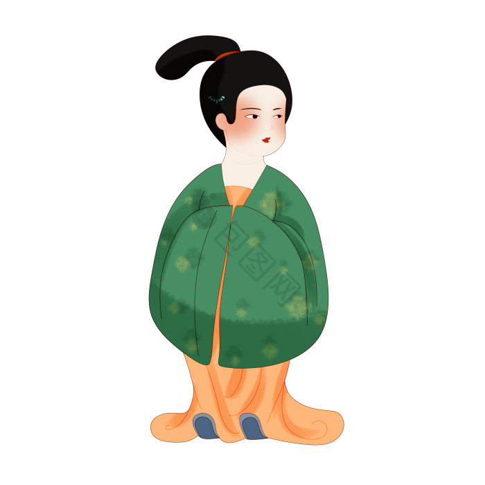唐朝侍女图片-唐朝侍女素材免费下载-包图网