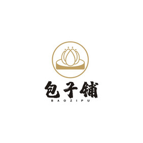 莲花点心包子铺LOGO标志VI