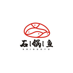 铁板鱼石锅鱼饭餐饮LOGO标志VI