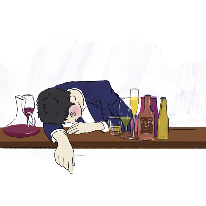 醉酒图片-醉酒素材免费下载-包图网