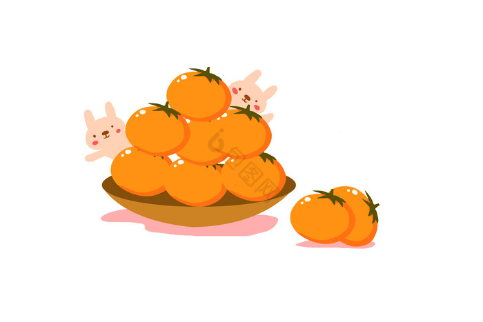 秋季成熟果实柿子图片