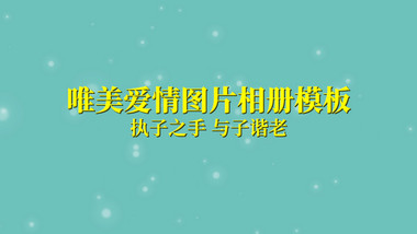 唯美温馨水墨风爱情婚礼相册PR模板