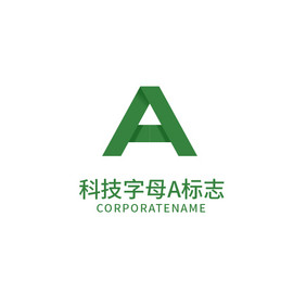 科技教育字母a标志