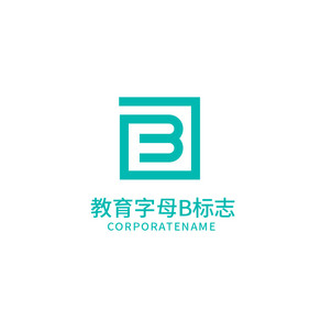 教育科技字母b标志