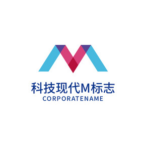 科技现代字母m标志logo