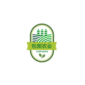 农业农林果园徽章标志logo