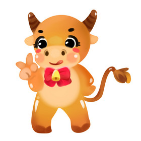 q版牛牛2021新年图片