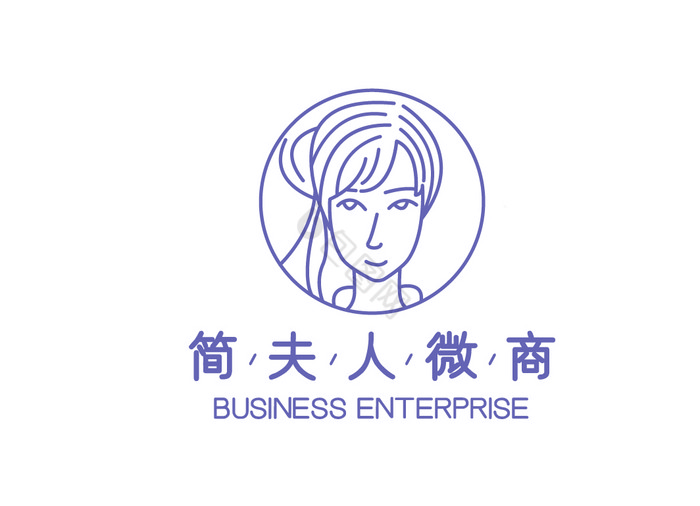 美女图形电商微商logoVI图片