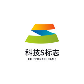 科技字母s标志logo