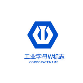 工业字母w标志logo