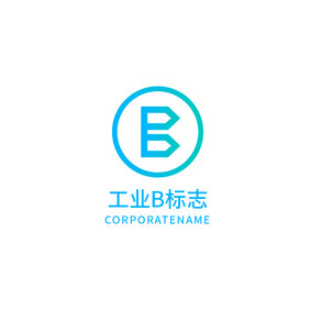 工业字母b标志logo